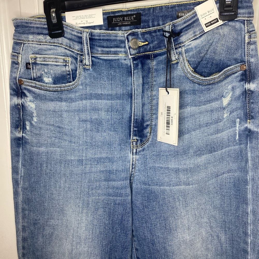 Judy Blue- Be kind, Rewind straight leg jeans size 9/29 NWT - Picture 2 of 6